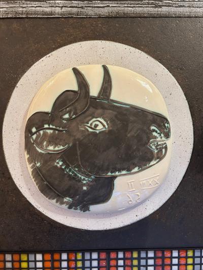 Pablo Picasso Ceramic Plate Madoura Picasso limited edition dapr s Picasso stamped