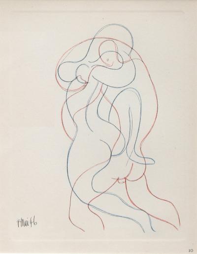 Pablo Picasso Entwined Nudes Plate 10