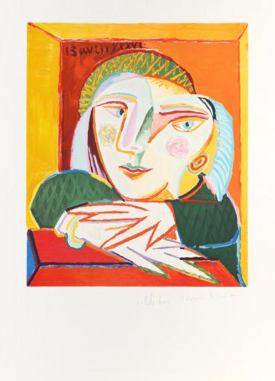 Pablo Picasso Femme Accoudee a sa Fenetre