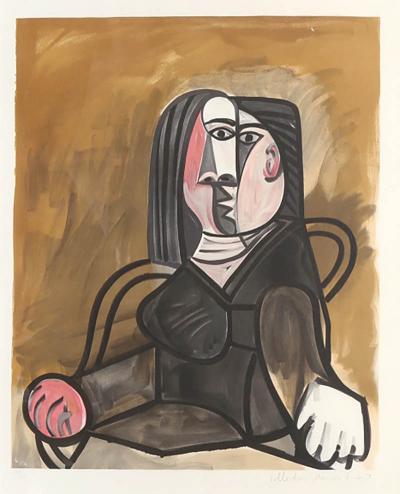 Pablo Picasso Femme Assise dans un Fauteuil