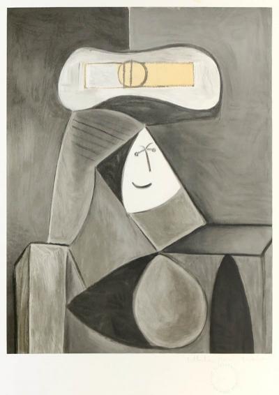 Pablo Picasso Femme Au Chapeau Gris