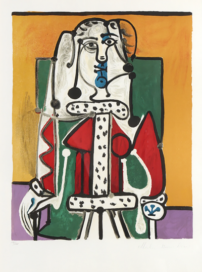 Pablo Picasso Femme dans un Fauteuil