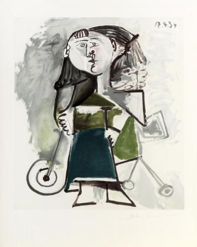 Pablo Picasso Fillette au Tricycle