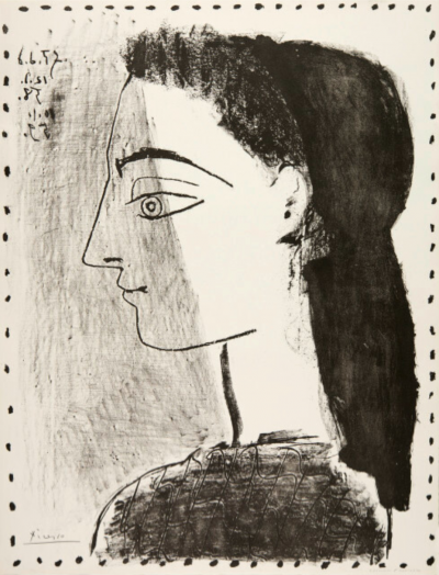 Pablo Picasso Jacqueline au mouchoir noir 1959