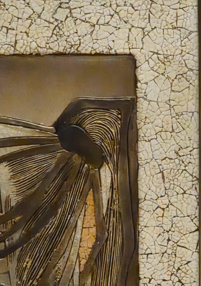 Pablo Picasso Large 1970s Italian Eggshell Lacquer Relief Panel After Picasso Sylvette 1954 