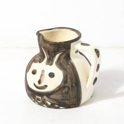 Pablo Picasso Madoura Pottery Glazed Earthenware T tes Pitcher signed Pablo Picasso