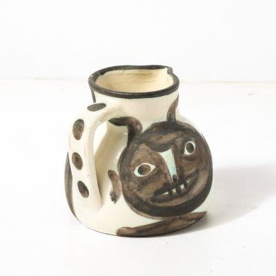 Pablo Picasso Madoura Pottery Glazed Earthenware T tes Pitcher signed Pablo Picasso