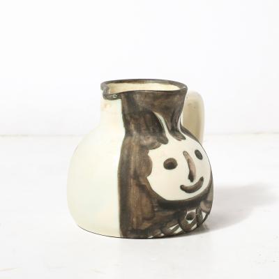 Pablo Picasso Madoura Pottery Glazed Earthenware T tes Pitcher signed Pablo Picasso