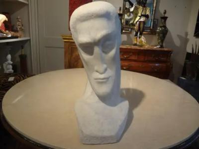 Pablo Picasso Mid Century Modern Carrara Marble Bust