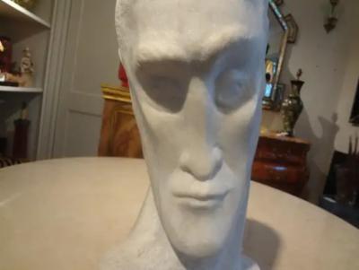 Pablo Picasso Mid Century Modern Carrara Marble Bust