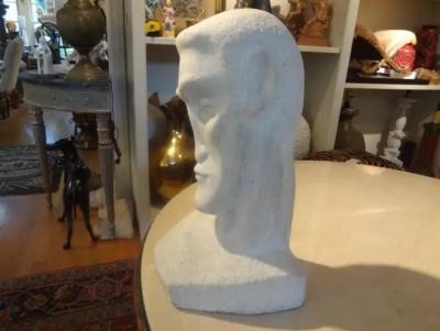 Pablo Picasso Mid Century Modern Carrara Marble Bust