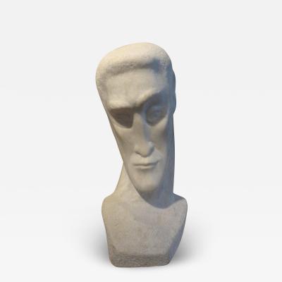 Pablo Picasso Mid Century Modern Carrara Marble Bust