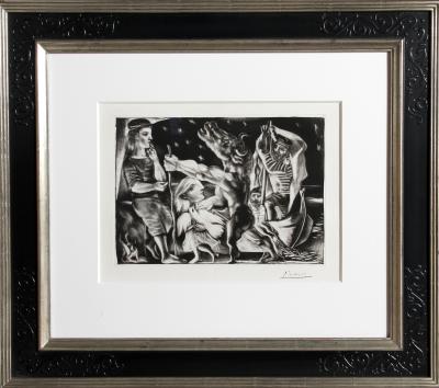 Pablo Picasso Minotaure aveugle guide par Marie The re se au Pigeon dans une nuit e toile e