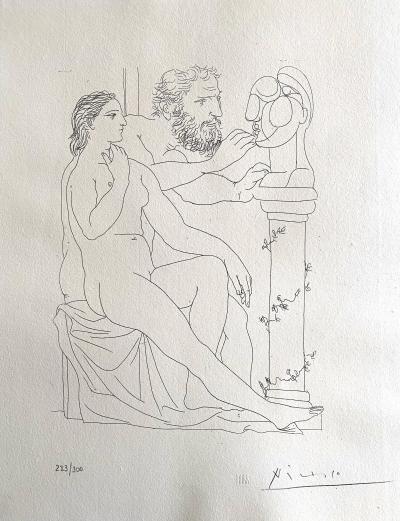 Pablo Picasso Modele etc Sculpteur avec as Sculpure