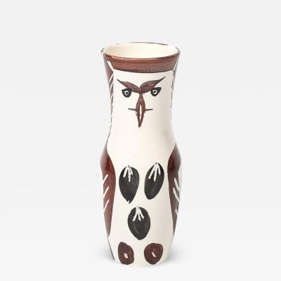 Pablo Picasso Modernist Chouetton Vase by Pablo Picasso in White Earthenware Hand Painted