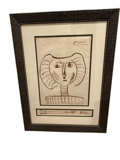 Pablo Picasso PICASSO LITHOGRAPH PICASSO AND THE HUMAN COMEDY