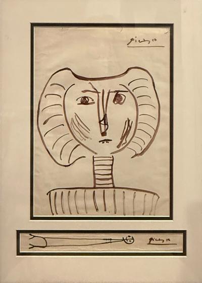 Pablo Picasso PICASSO LITHOGRAPH PICASSO AND THE HUMAN COMEDY
