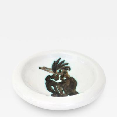 Pablo Picasso Pablo Picasso Ceramic Dish Picasso Editions Madoura Bird With Tuft c 1952