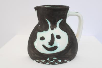 Pablo Picasso Pablo Picasso Ceramic Pitcher Tetes Visage Editions Picasso Madoura