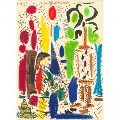Pablo Picasso Pablo Picasso Lithograph Latelier de Cannes Ces Peintres nos amis Vol II