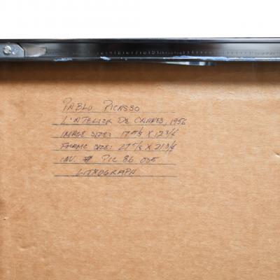 Pablo Picasso Pablo Picasso Lithograph Latelier de Cannes Ces Peintres nos amis Vol II