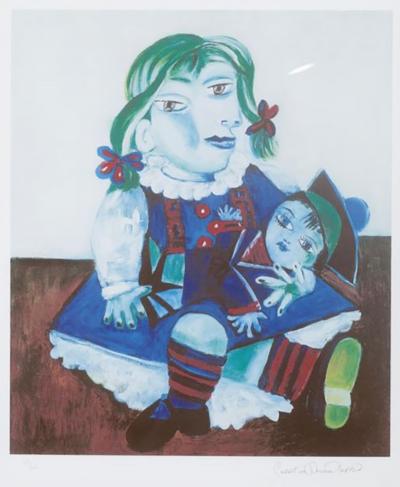 Pablo Picasso Pablo Picasso Portrait of Maya with her doll