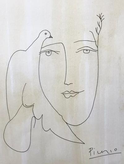 Pablo Picasso Pablo Picasso Portrait with Dove