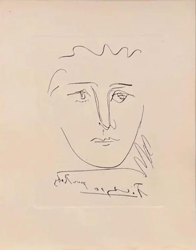 Pablo Picasso Pablo Picasso Signed Mid Century Etching Pour Roby L Age De Soleil 