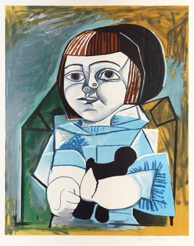 Pablo Picasso Paloma en Bleu