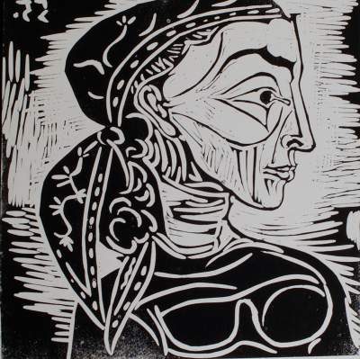 Pablo Picasso Profil de Jacqueline au Foulard 1955