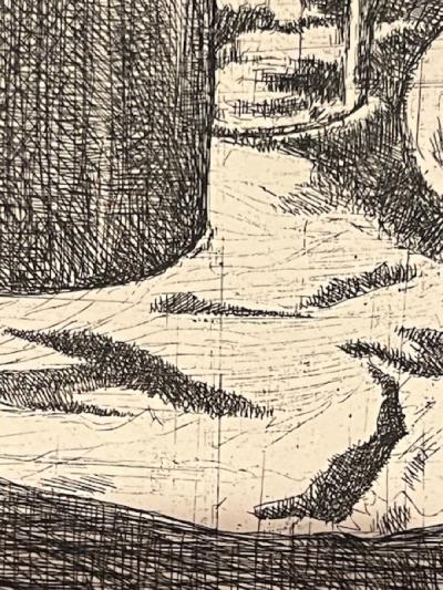 Pablo Picasso RARE EARLY LE REPAS FRUGAL PENCIL SIGNED PICASSO ETCHING DRYPOINT