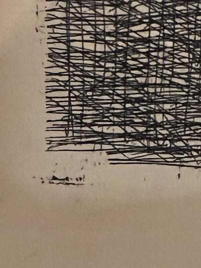 Pablo Picasso RARE EARLY LE REPAS FRUGAL PENCIL SIGNED PICASSO ETCHING DRYPOINT