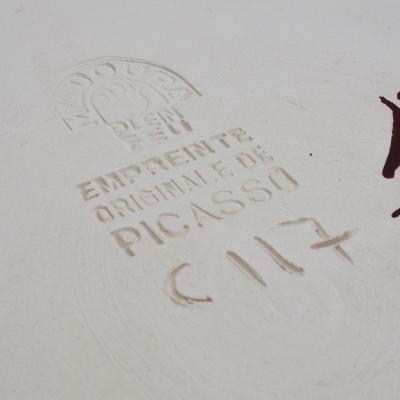 Pablo Picasso Tormented Face Ceramic Plate 1956