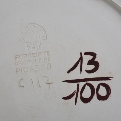 Pablo Picasso Tormented Face Ceramic Plate 1956