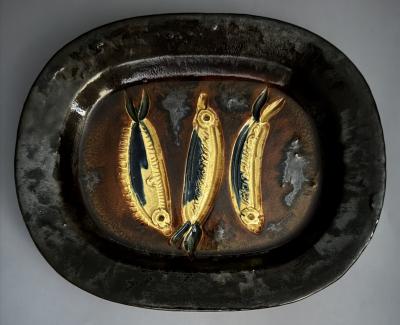Pablo Picasso Trois sardines A R 34 