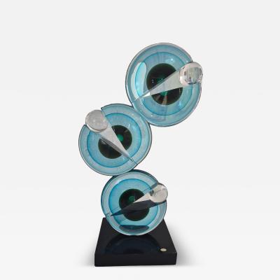 Pac Man Murano Glass Sculpture by Alberto Dona