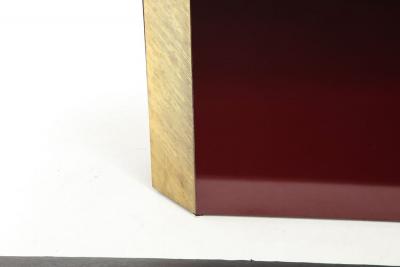 Paco Rabanne Rare and important acid etched brass dining table by Paco Rabanne