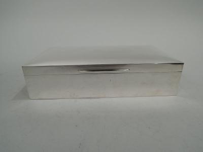 Padgett Braham Ltd London Large English Modern Sterling Silver Box 1963