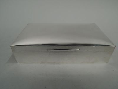 Padgett Braham Ltd London Large English Modern Sterling Silver Box 1963