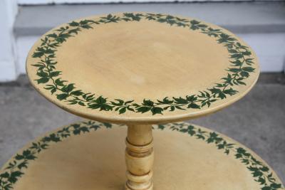 Paint Decorated Two tiered Dumbwaiter