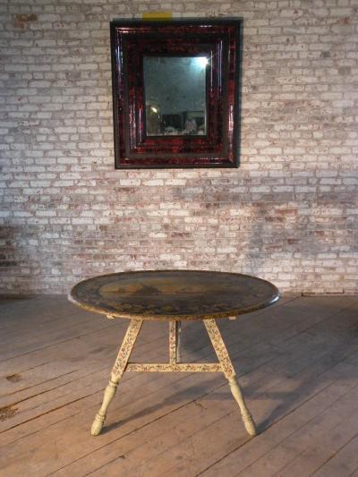 Painted 18th century Dutch Oval Hindeloopen Table