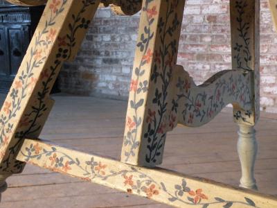 Painted 18th century Dutch Oval Hindeloopen Table