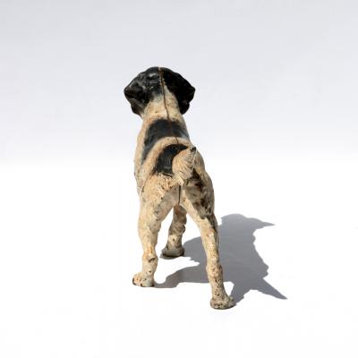 Painted Cast Iron Hunting Dog English circa 1900