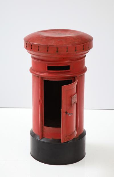 Painted English post box