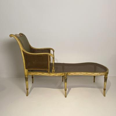 Painted Fainting Chair England Circa 1810