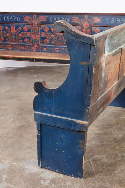 Painted Farmhouse Corner Bench