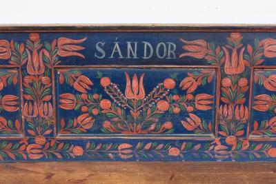 Painted Farmhouse Corner Bench