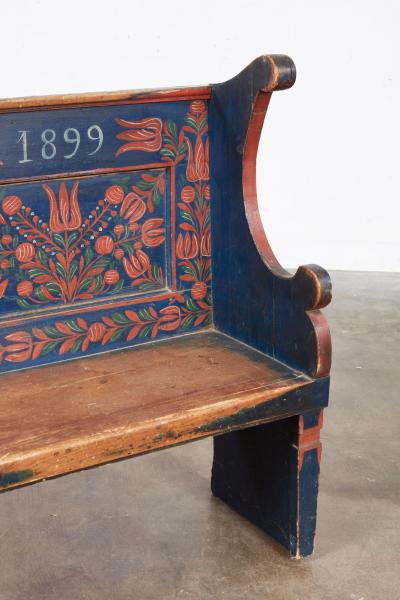 Painted Farmhouse Corner Bench