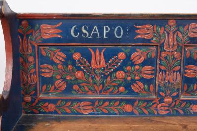 Painted Farmhouse Corner Bench