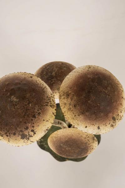 Painted French Tole Mushroom Decoration